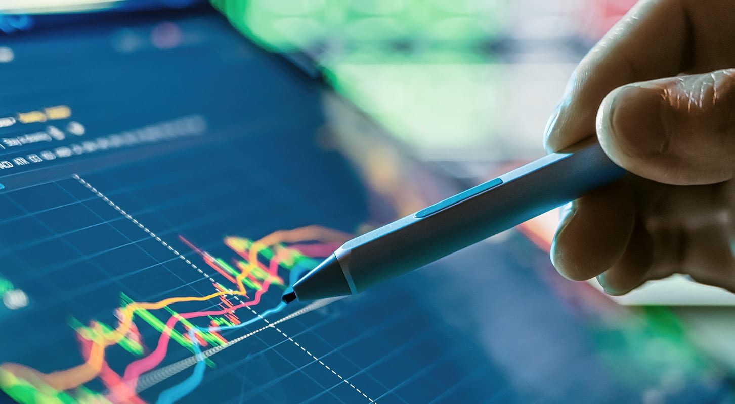 Financial chart analysis showcasing trends and data insights for informed financial decision-making.
