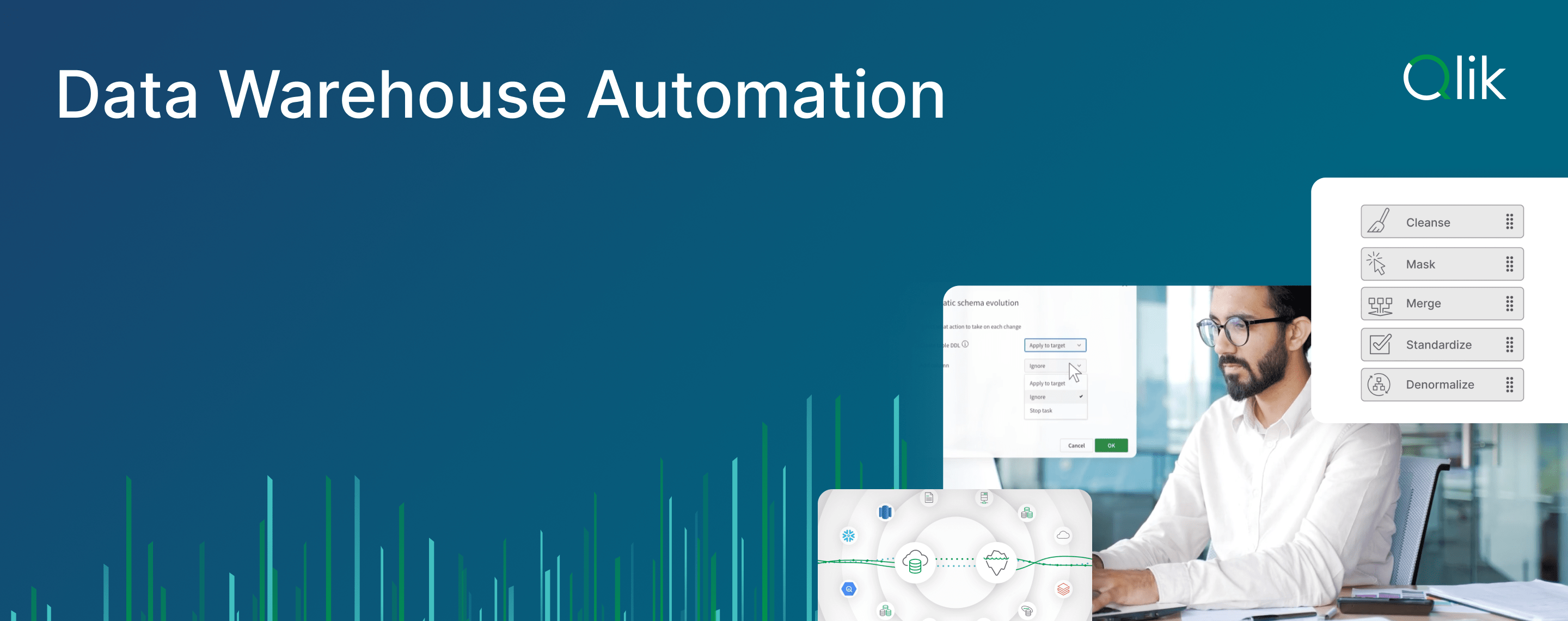 Click to play "Data Warehouse Automation with Qlik" video via Vidyard.