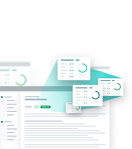 Qlik®澳洲幸运10正规官网 Cloud Analytics text on a green background with related product visuals below